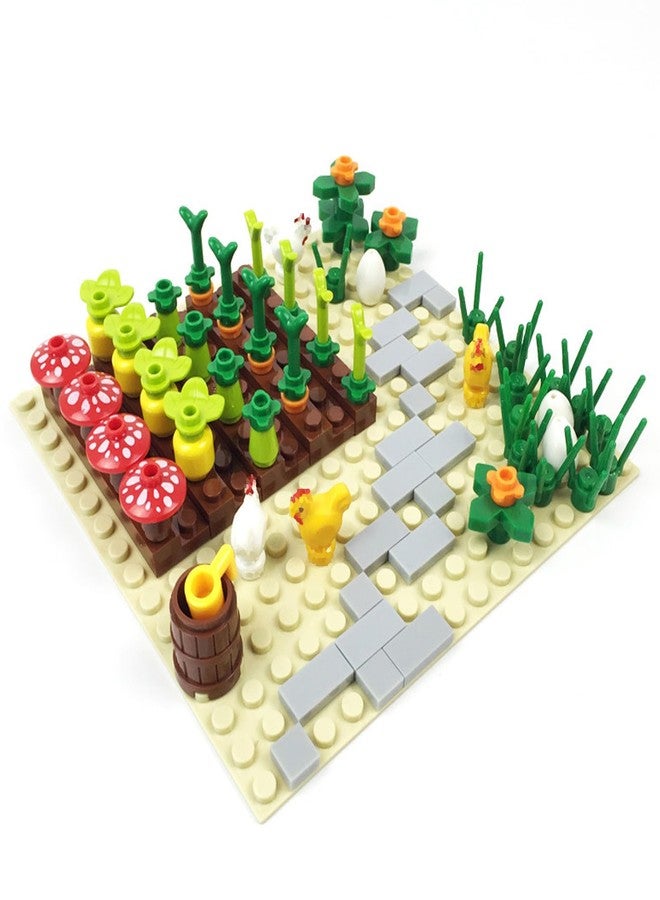 TNDCKP Barn and Farm Building Block Set A, Chicken Coop, Garden, Crops, Compatible with Lego 853792 Accessory for Ages 6-12 - Image 2